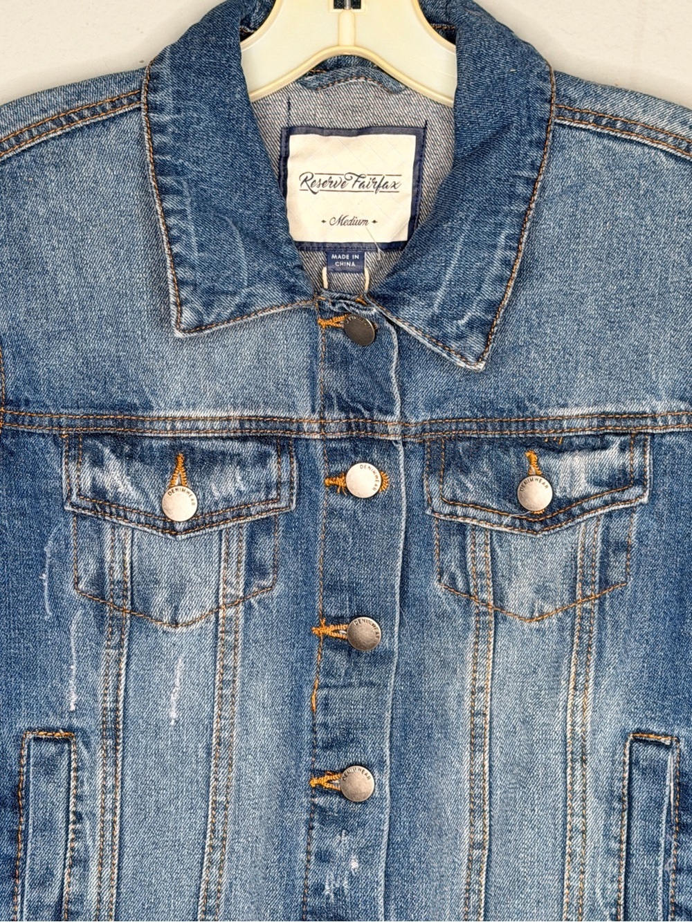Reserve Fairfax Denim Jacket nwt - Picture 2 of 8